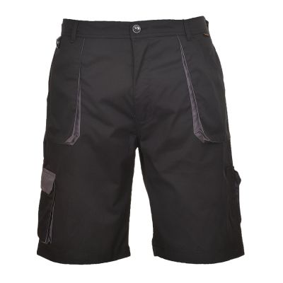 TX14 Portwest Texo Contrast Shorts Black M Regular