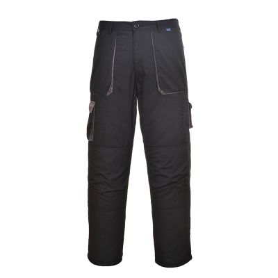 TX16 Portwest Texo Contrast Trousers - Lined Black L Regular