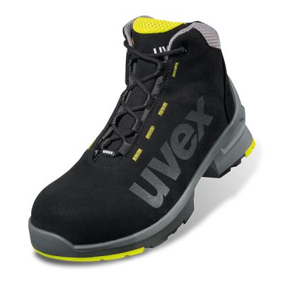 UVEX 1 SAFETY BOOT BLACK/ YELLOW SIZE 9