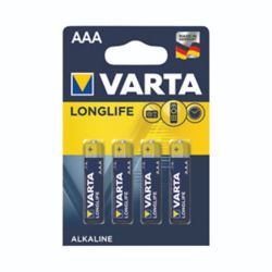 VARTA LONGLIFE AAA BATTERY PK4