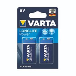 VARTA LONGLIFE POWER 9V BATTERY PK2